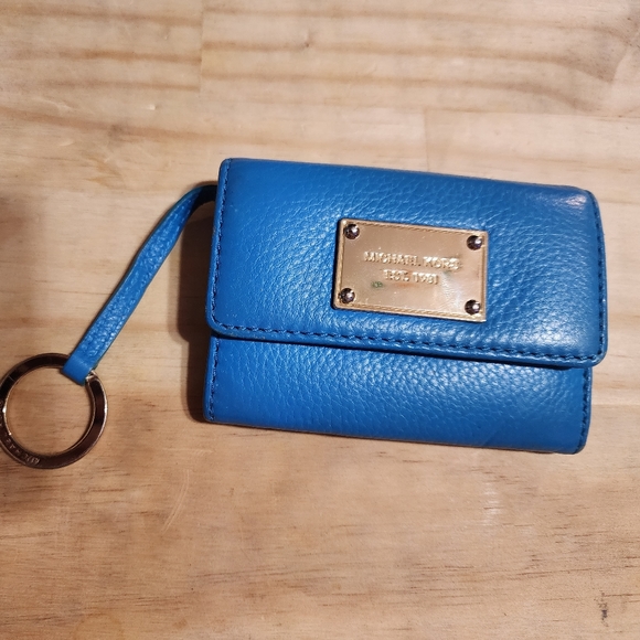 Micheal kors Jet Blue Travel Wallet Coin Aav-1402 ID key holder - Picture 7 of 14